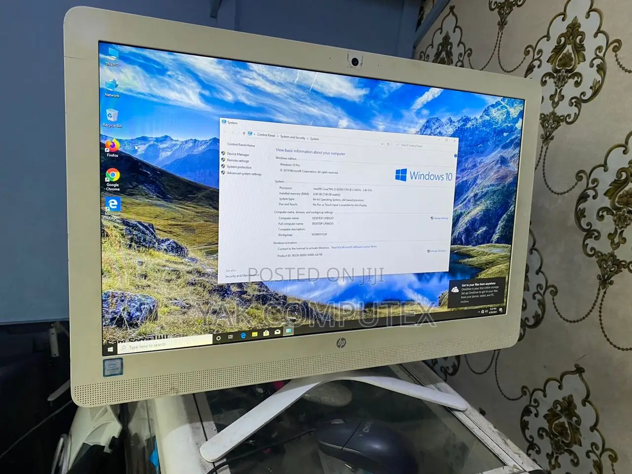 Desktop Computer HP AiO 22 8GB Intel Core I5 SSHD (Hybrid) 1T