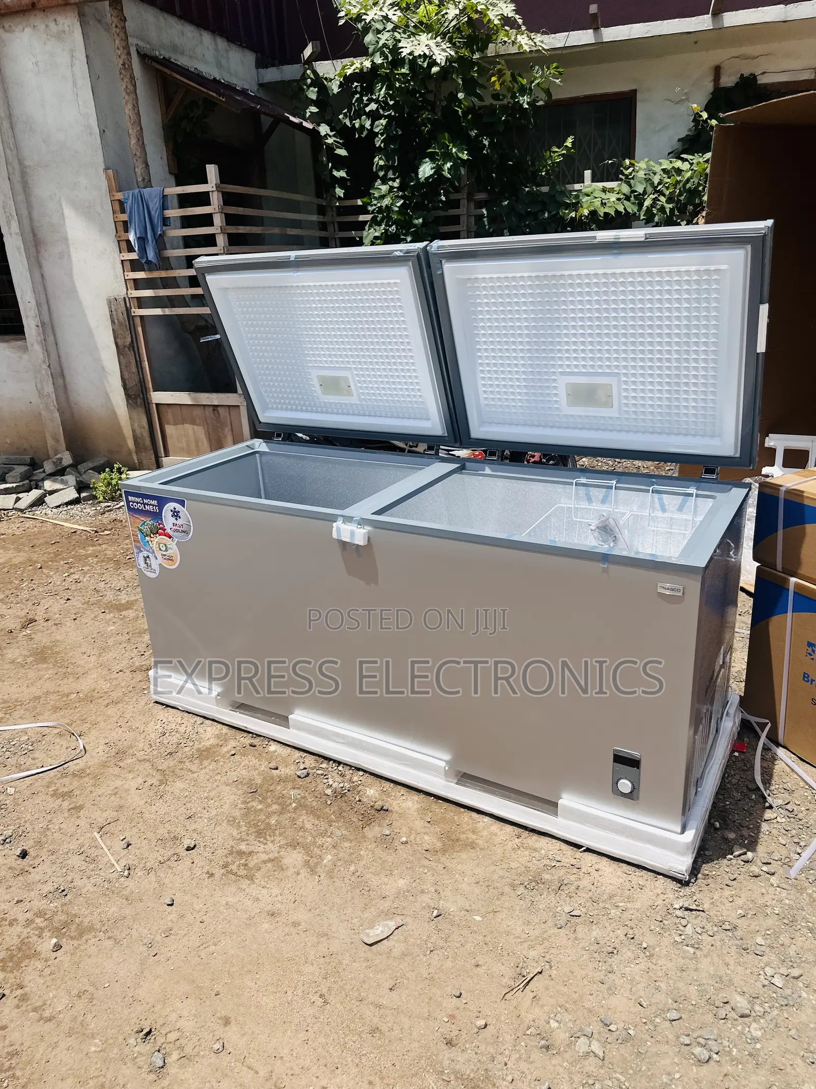Awesome Chest Freezer Double Door Nas-850fl-Dd