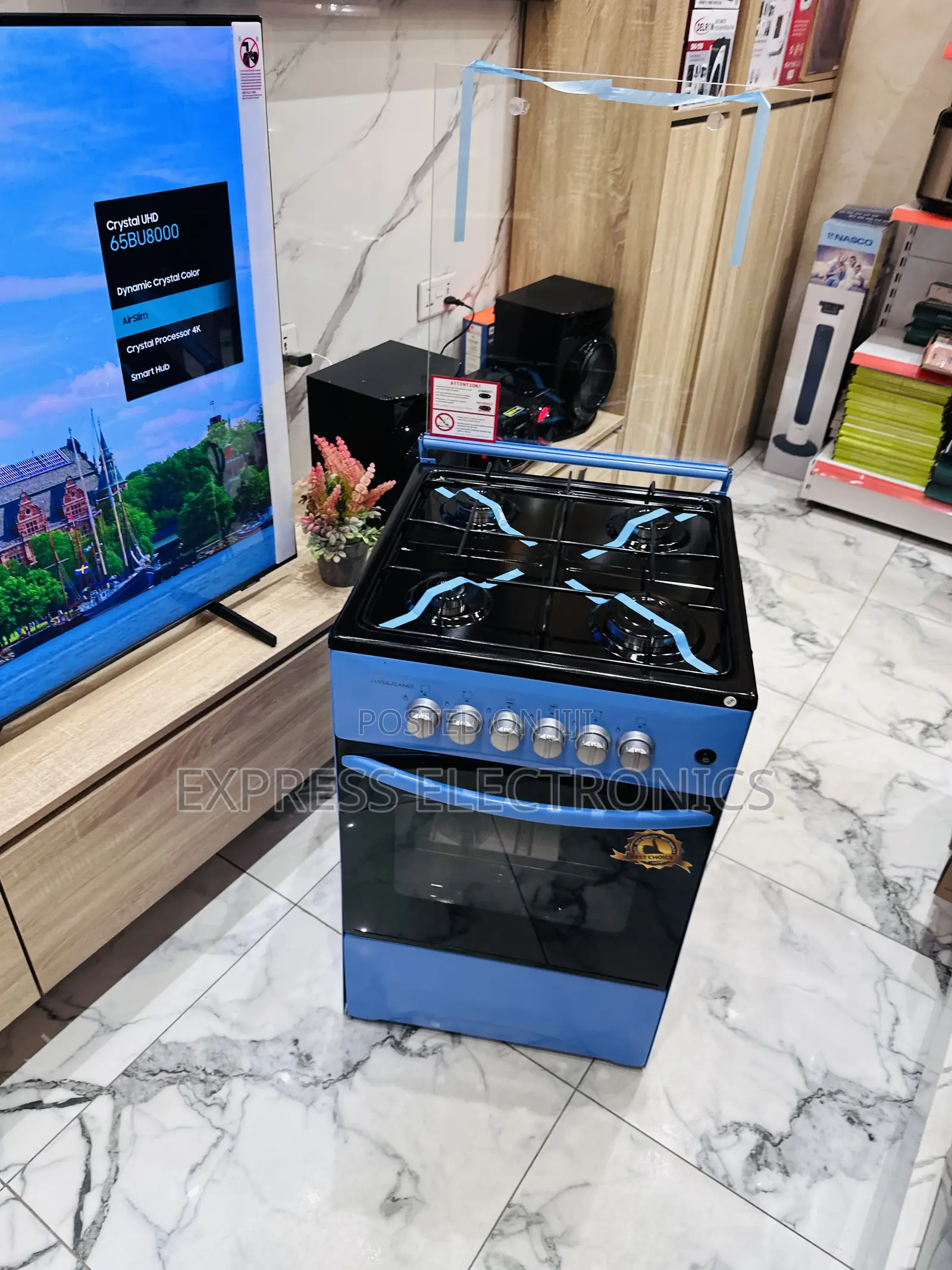 Better and Awesome Gas Cooker Oven 50/50 Blue