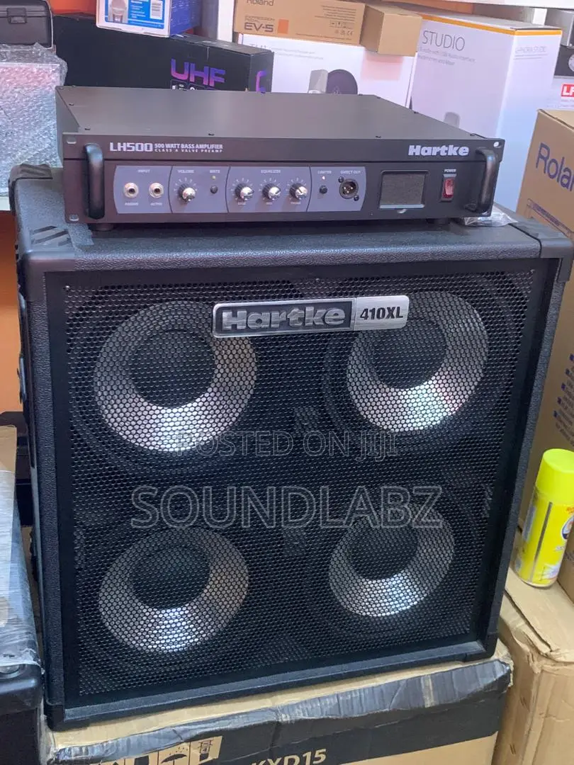 Hartke 410XL V2 4 X 10" 400W Bass Cabinet LH500 Head