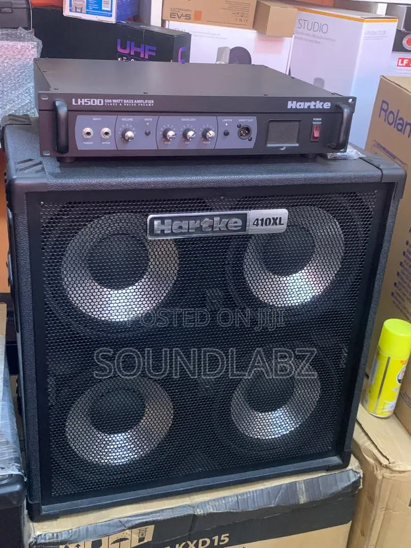 Hartke 410XL V2 4 X 10" 400W Bass Cabinet LH500 Head