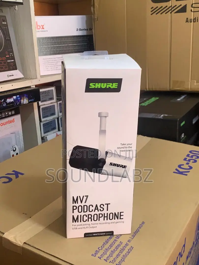 Shure Mv7 Usb Microphone With Tripod For Podcasting, Etc