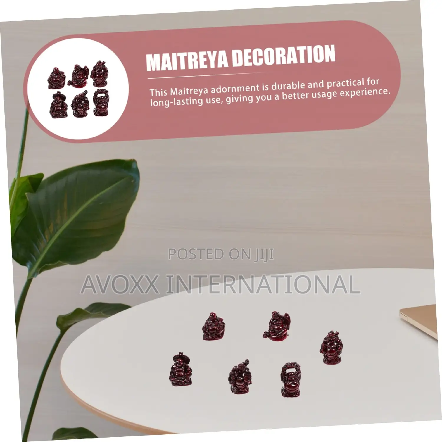 Handmade Complete Set of Mini Buddha 6 Pc's in the Set