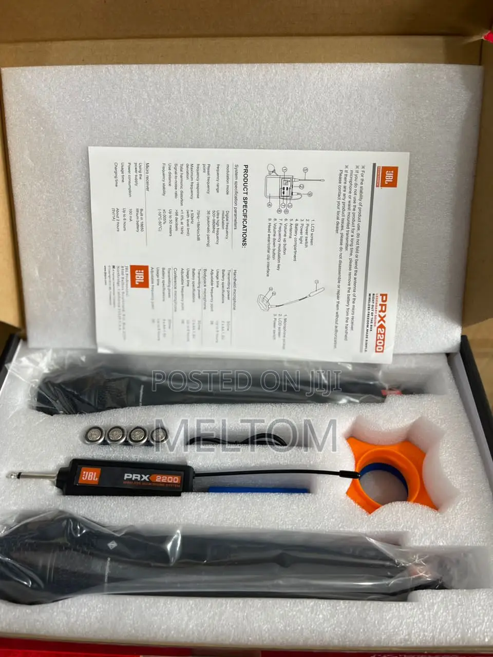 JBL Prx2200 2in1 Cordless Microphone With Universal Receiver