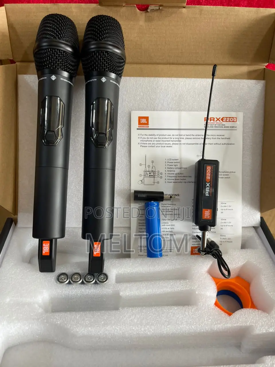 JBL Prx2200 2in1 Cordless Microphone With Universal Receiver
