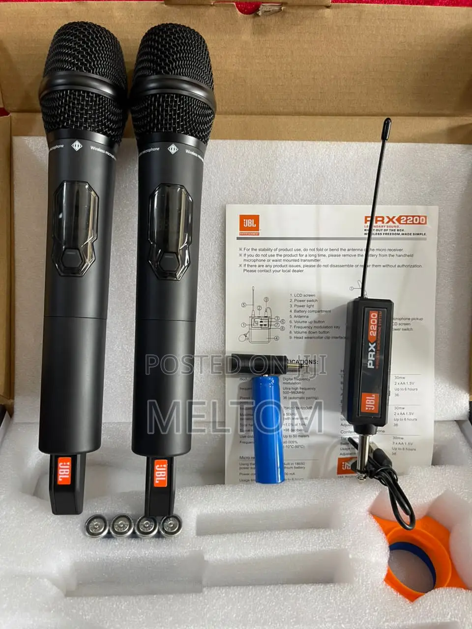JBL Prx2200 2in1 Cordless Microphone With Universal Receiver