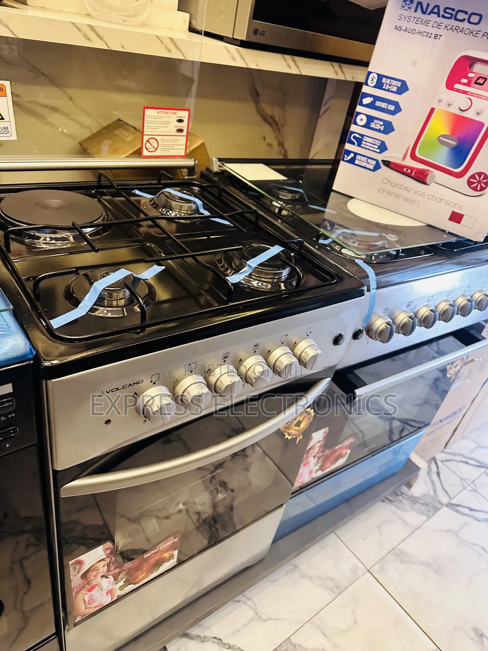Freestanding Sleek Sliver Volcano 3-1 Gas Electric
