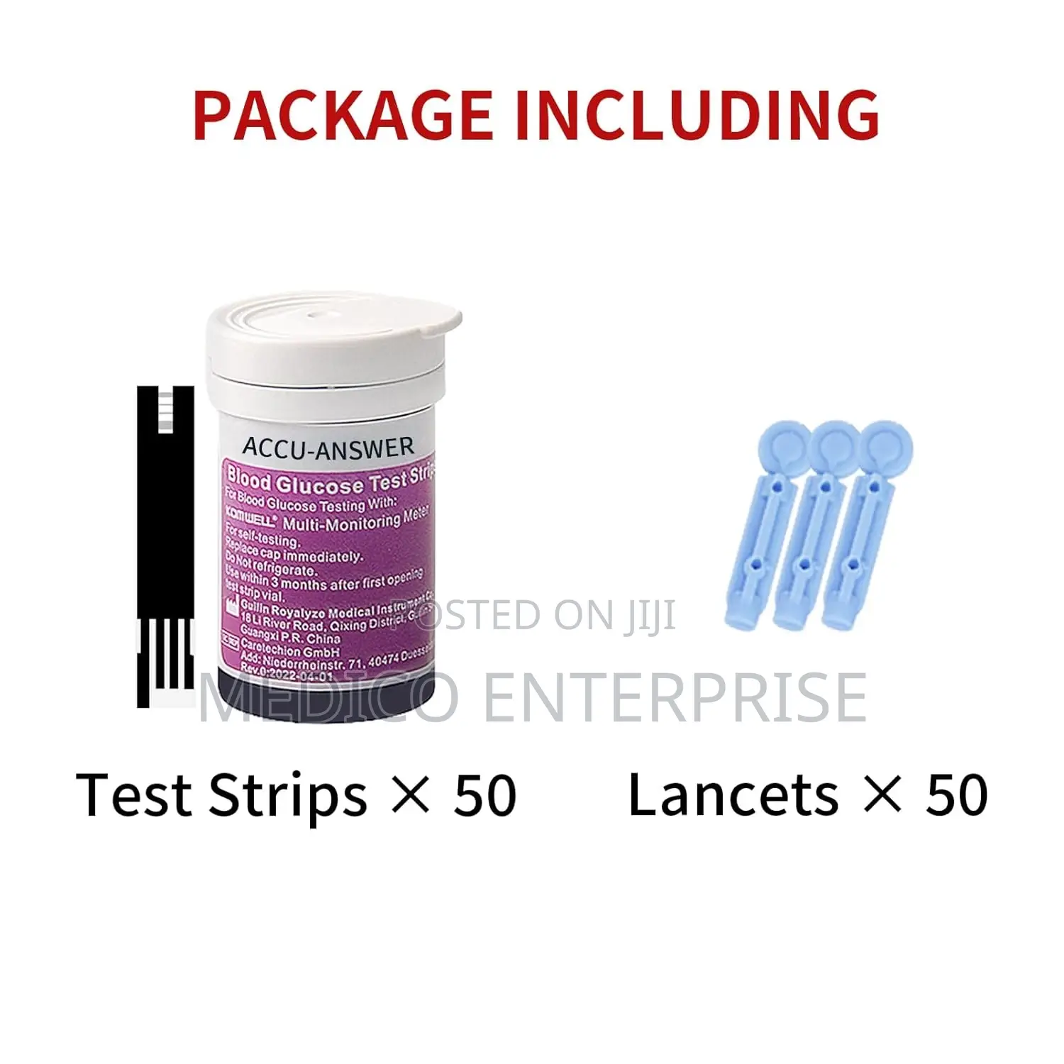 Accu Answer Blood Glucose Test Strips