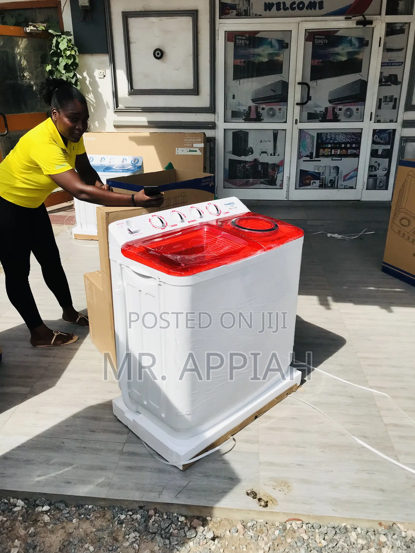 Twin Tub Nasco 11kg Semi-Automatic Washing Machine.