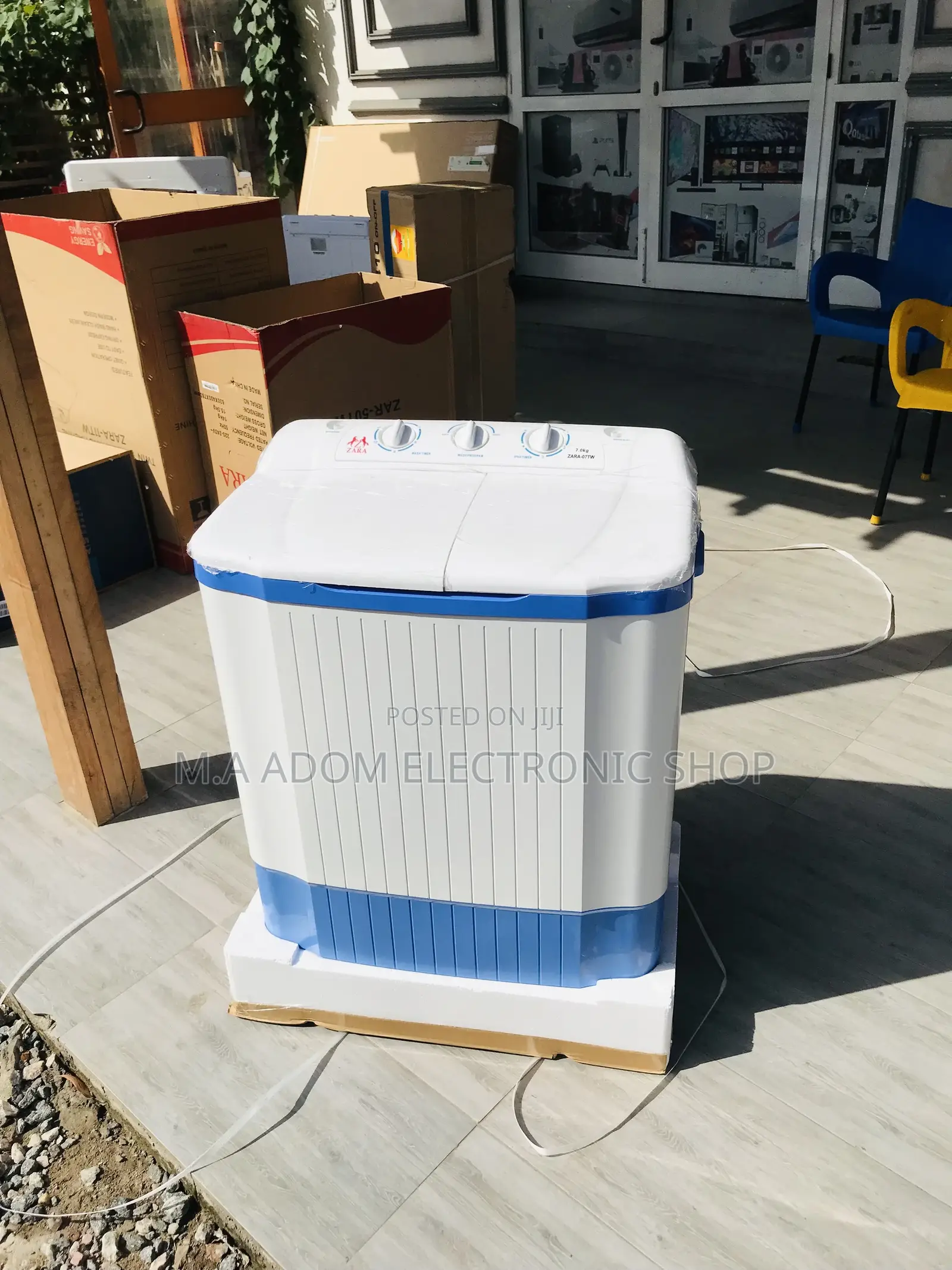 Brand New Zara 7kg Top Load Semi-Automatic Washing Machine.