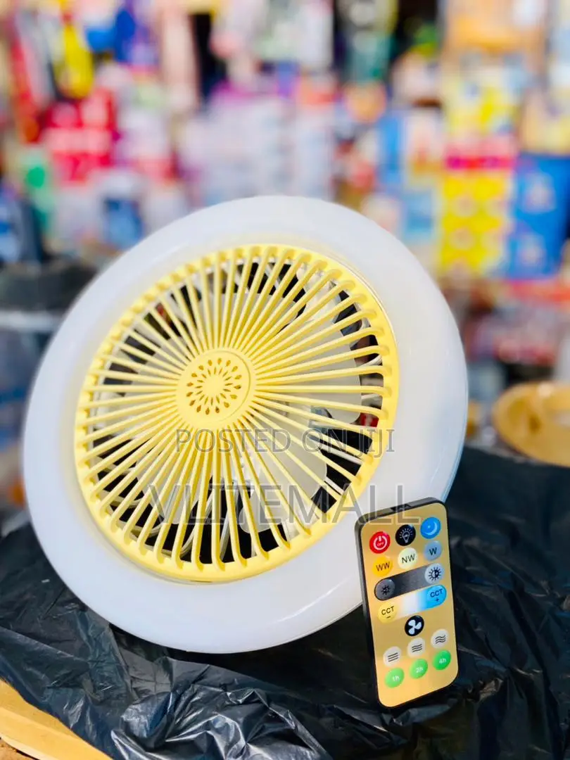 Smart Remote Control Led Fan Light E27 Screw Universal Head