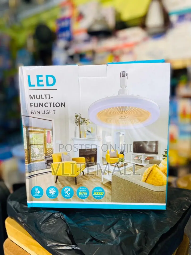 Smart Remote Control Led Fan Light E27 Screw Universal Head