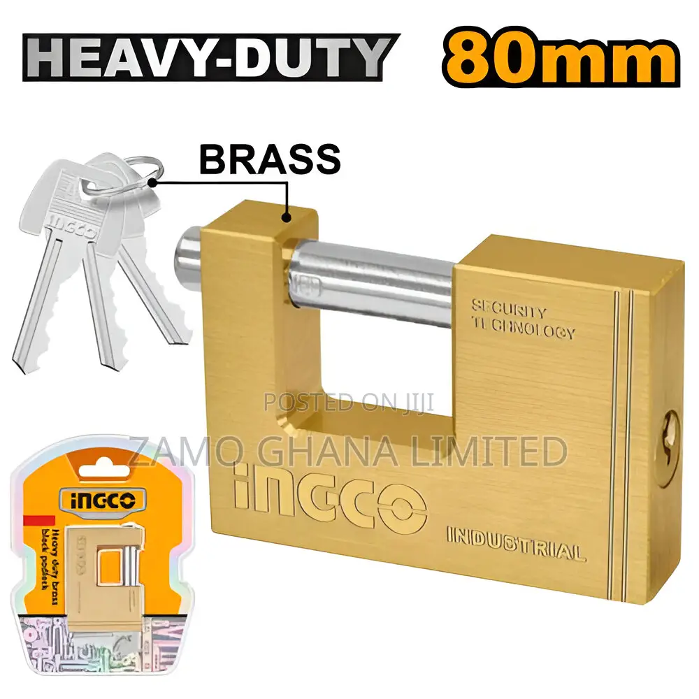 Heavy Duty Brass Block Padlock # Dbbpl0802