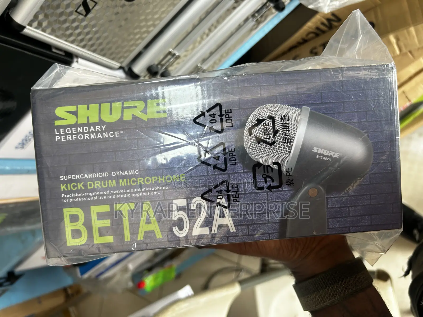 Shure Beta 52A Drum Kick Microphone