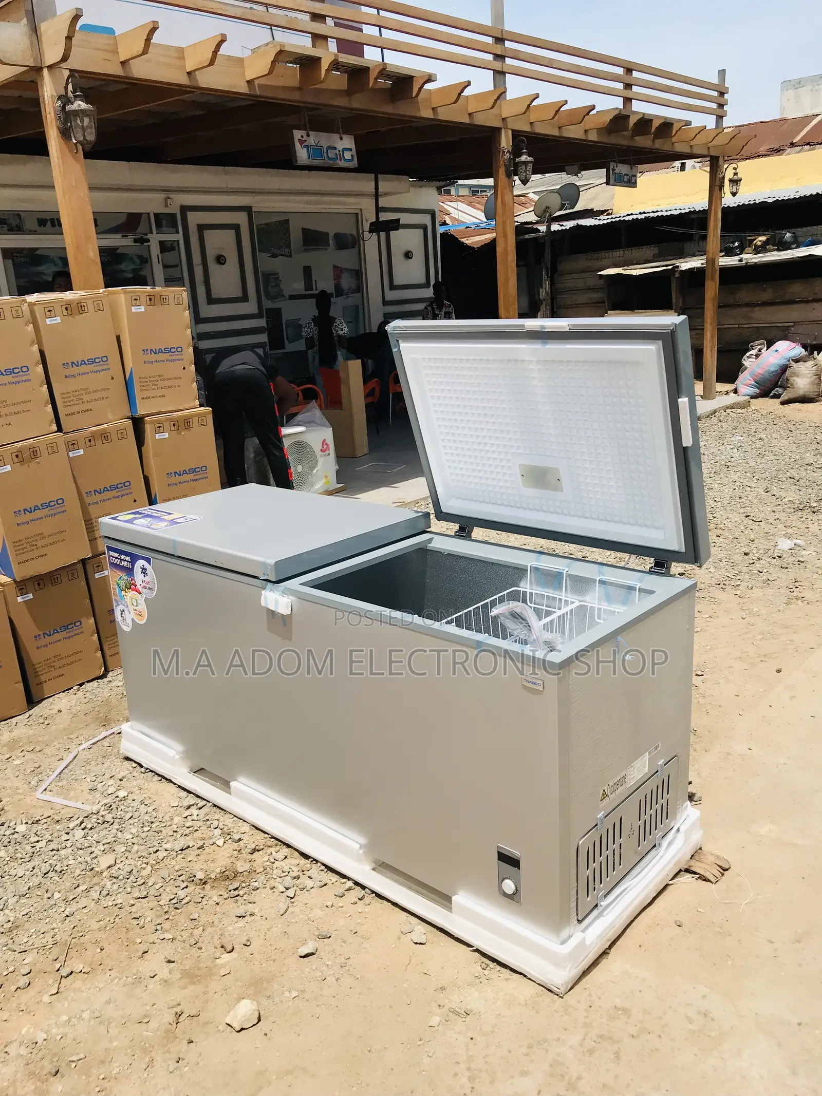Brand New Nasco Double Door Electric Freezer(Nas-1200fl-Dd).