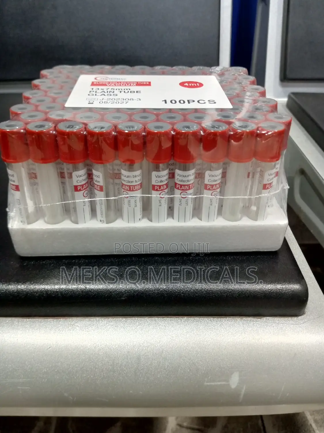 Plain Tube Red ( Glass )