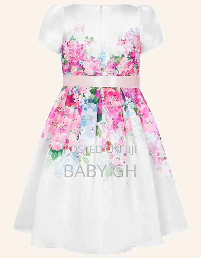 Moonsoon Baby Pink Princess Dress With a Bow for Kids