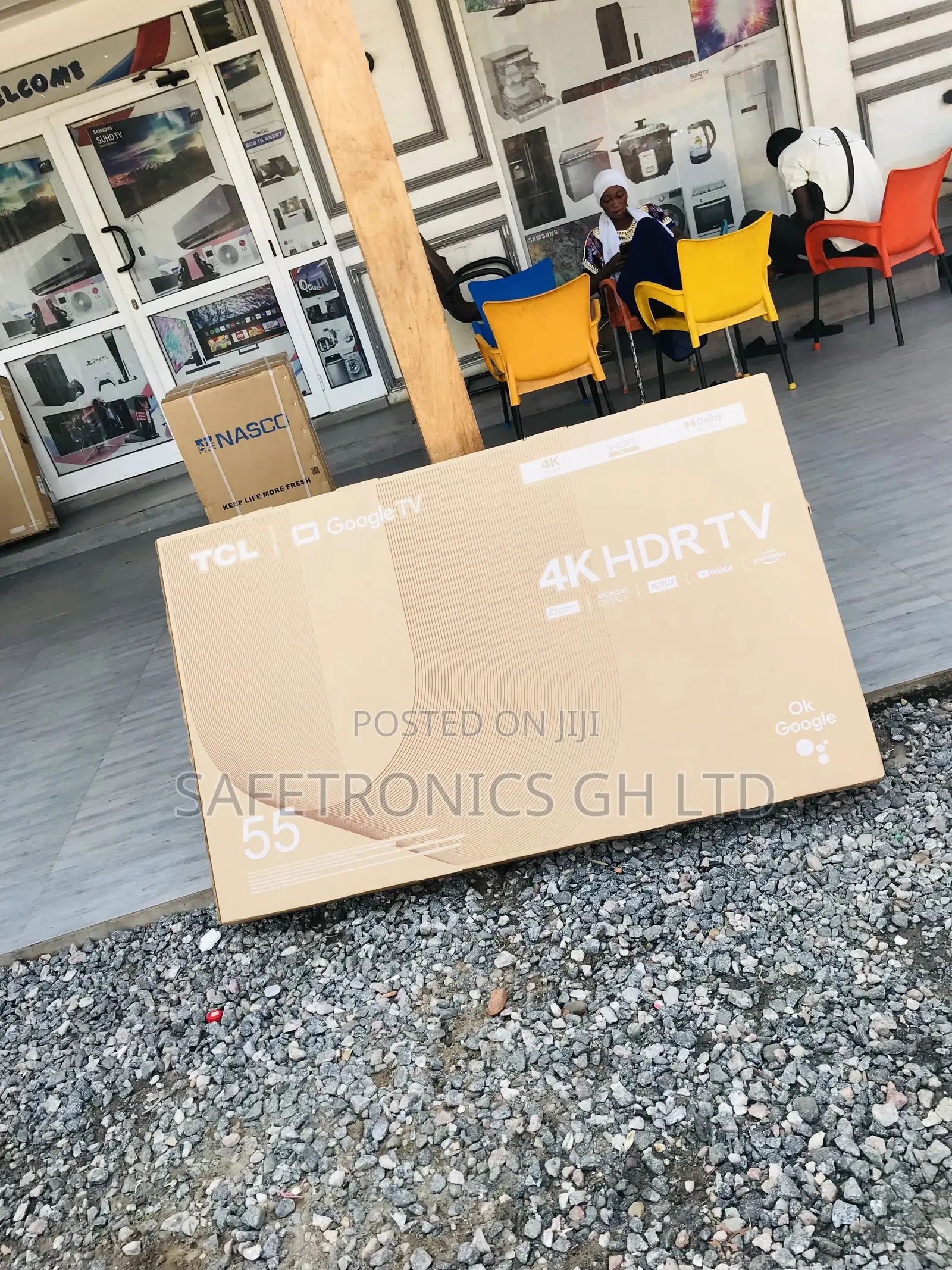 Smart TCL 55 Inches P635 Electric Glossy Black Tv