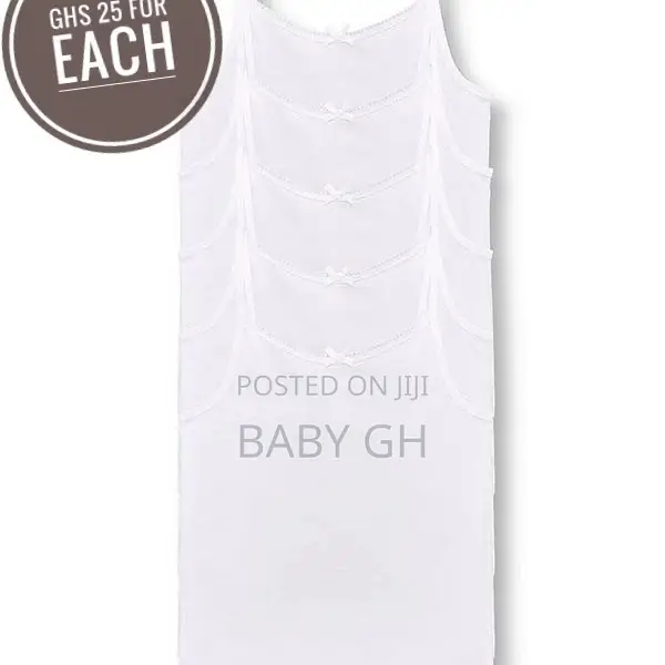 Kids Girls White Vests