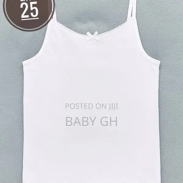 Kids Girls White Vests