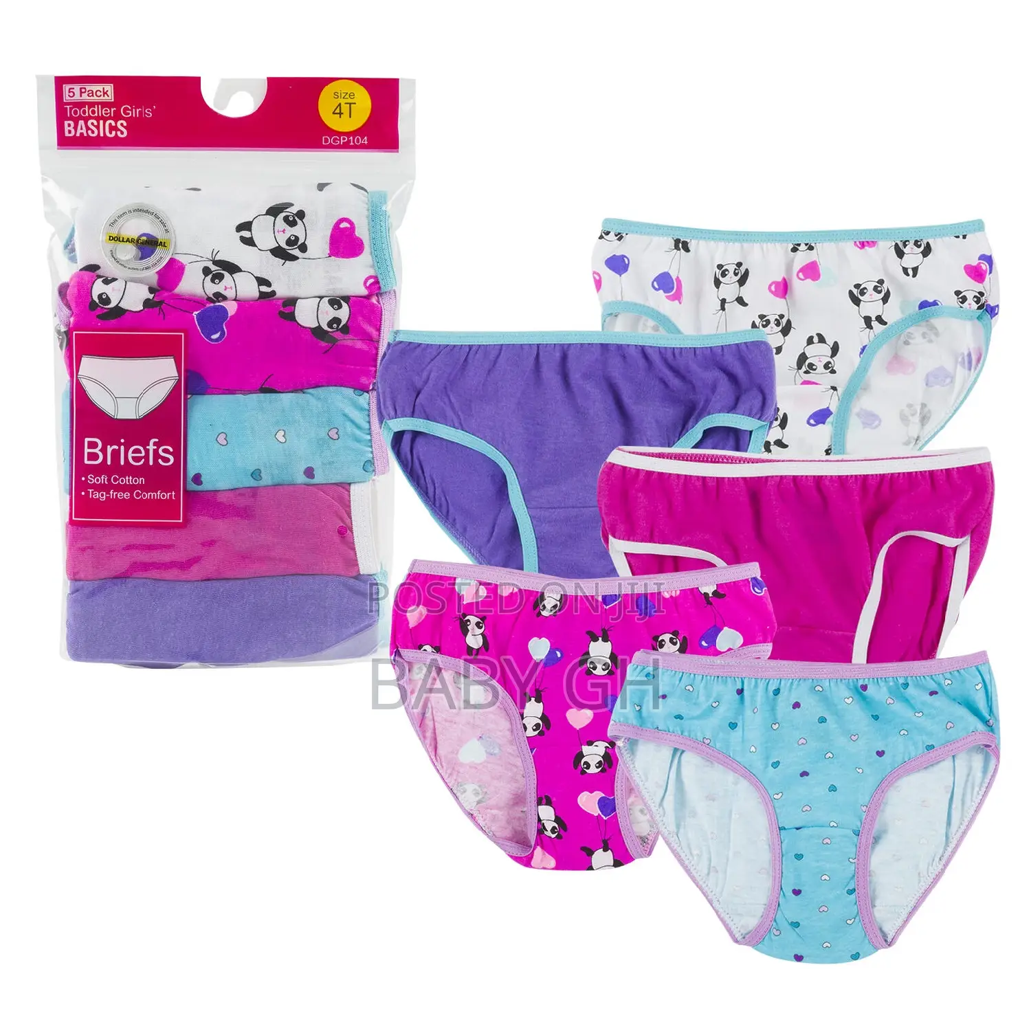 Kids Girls Pack of Panties.