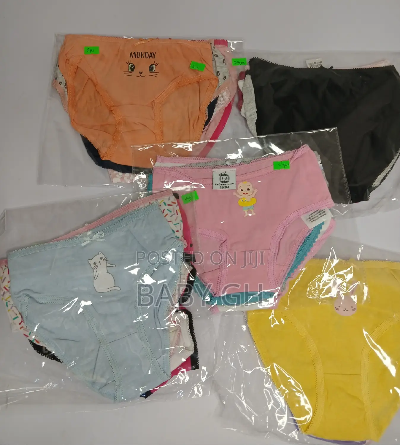 Kids Girls Pack of Panties.