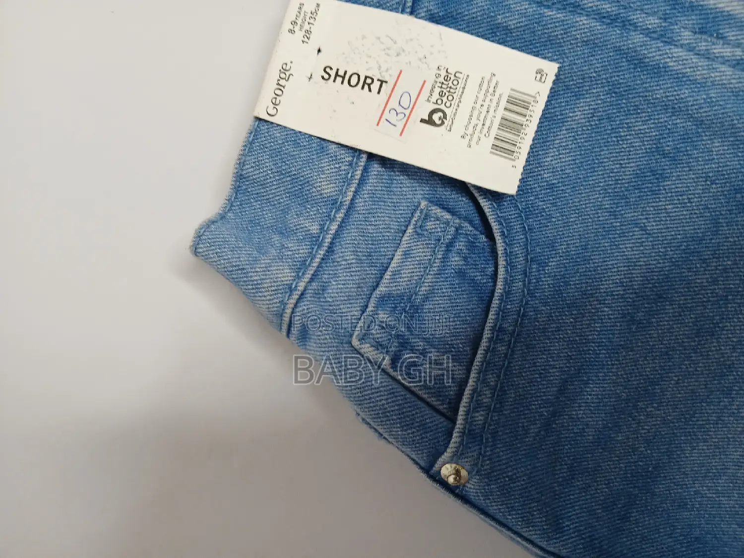 Kids Girls Blue Denim Shorts