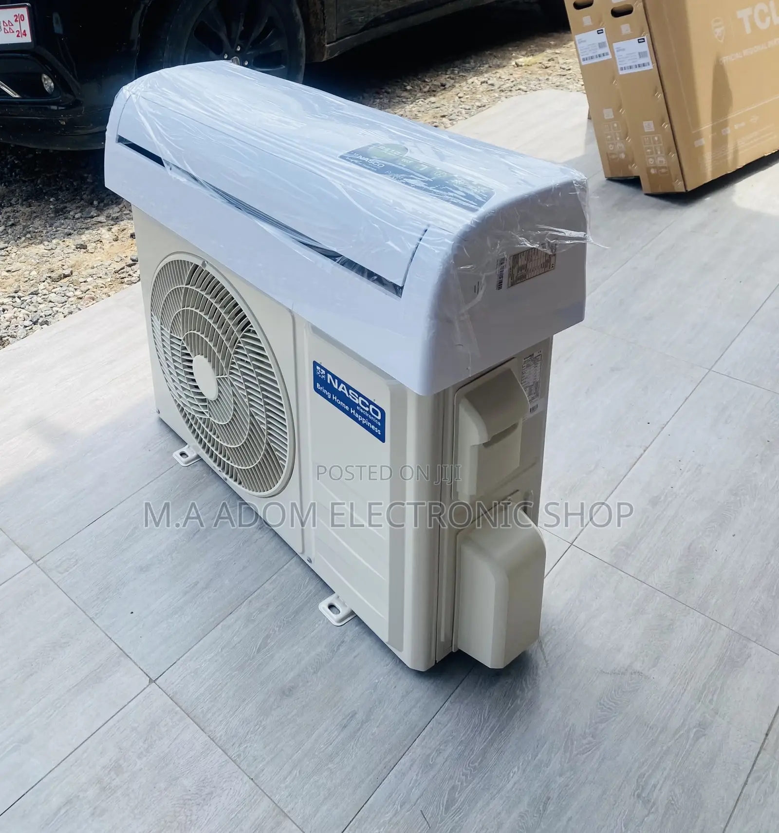 Authentic Nasco 1.5hp Split Air Conditioner(White)R410.