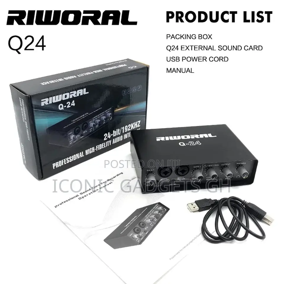 Q24professional Multipurpose Sound Card Console