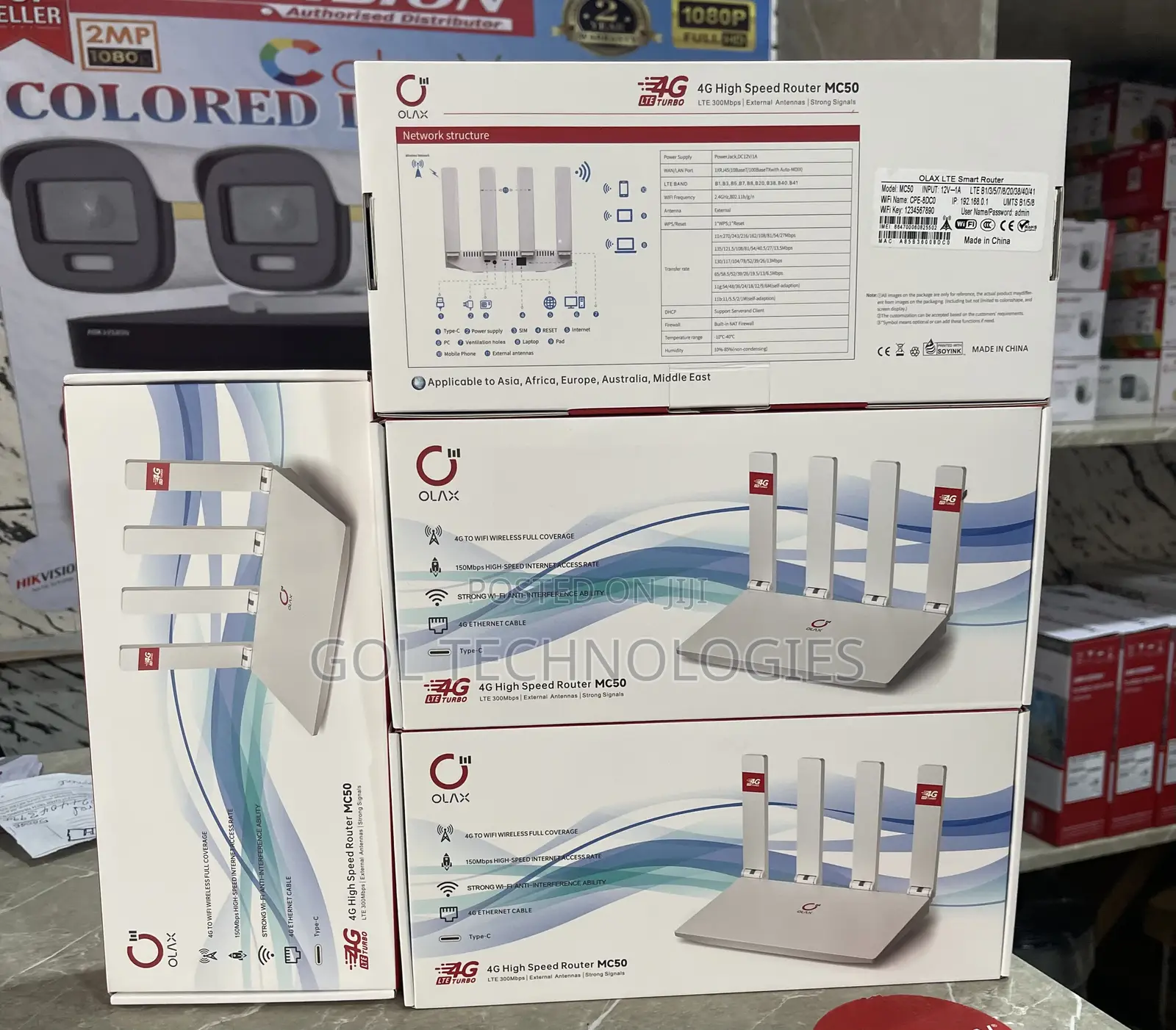 4G Smart Universal High Speed Sim Router With 4 Antennas