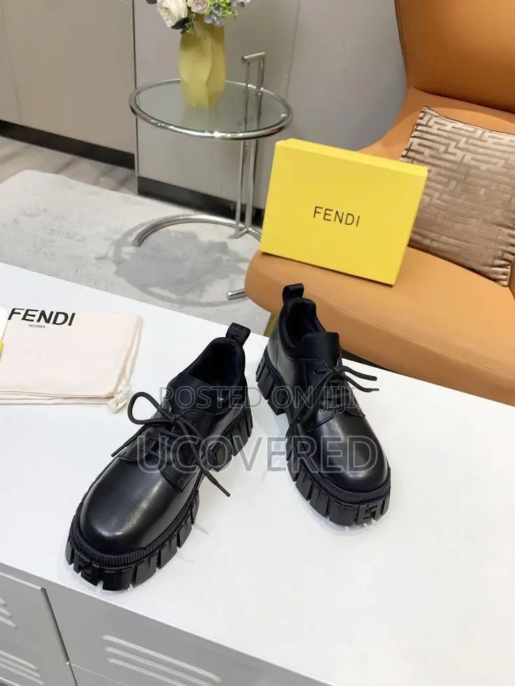FENDI Ankle Real Leather Boots