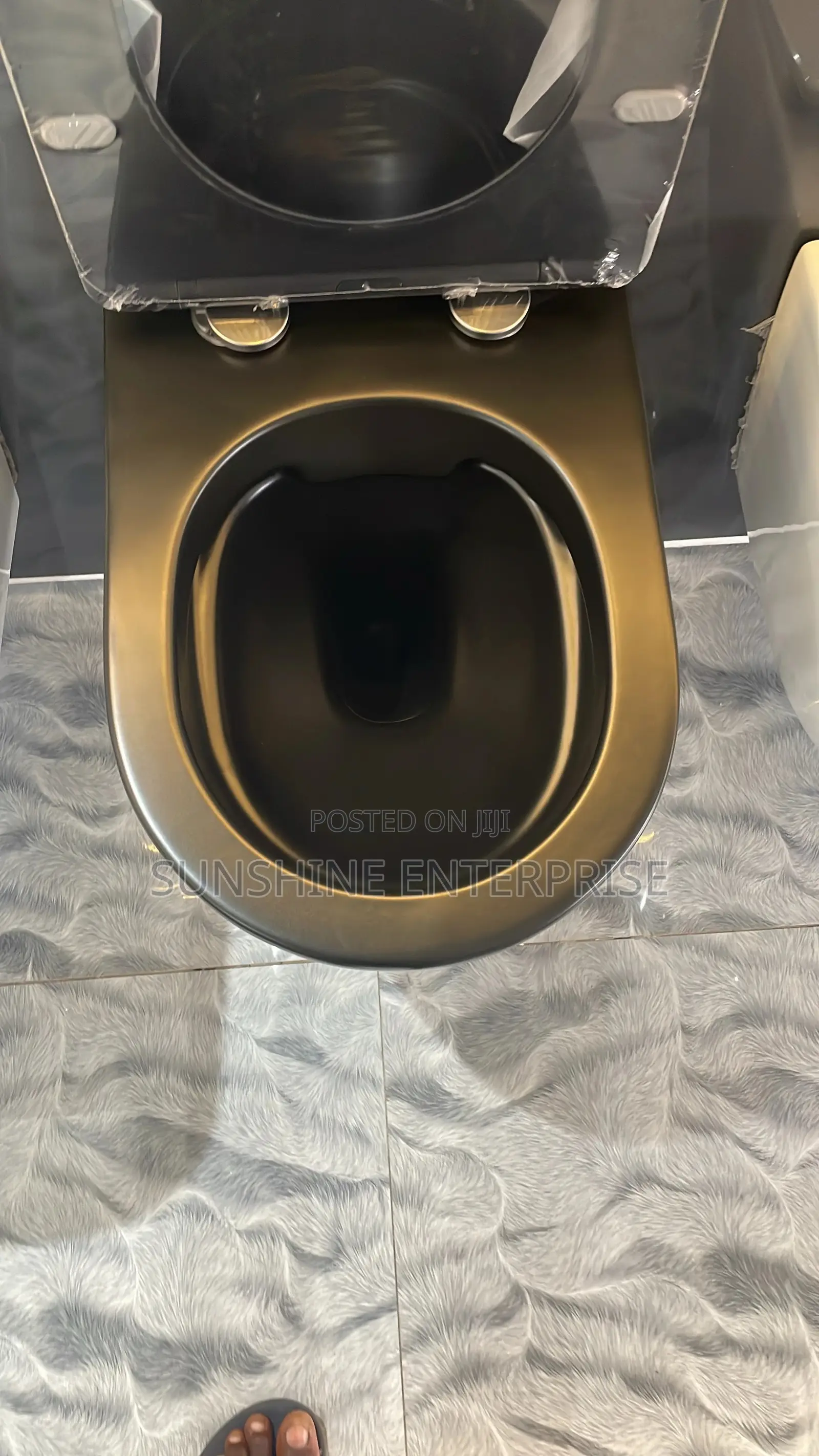 Black Concealed Water Closet