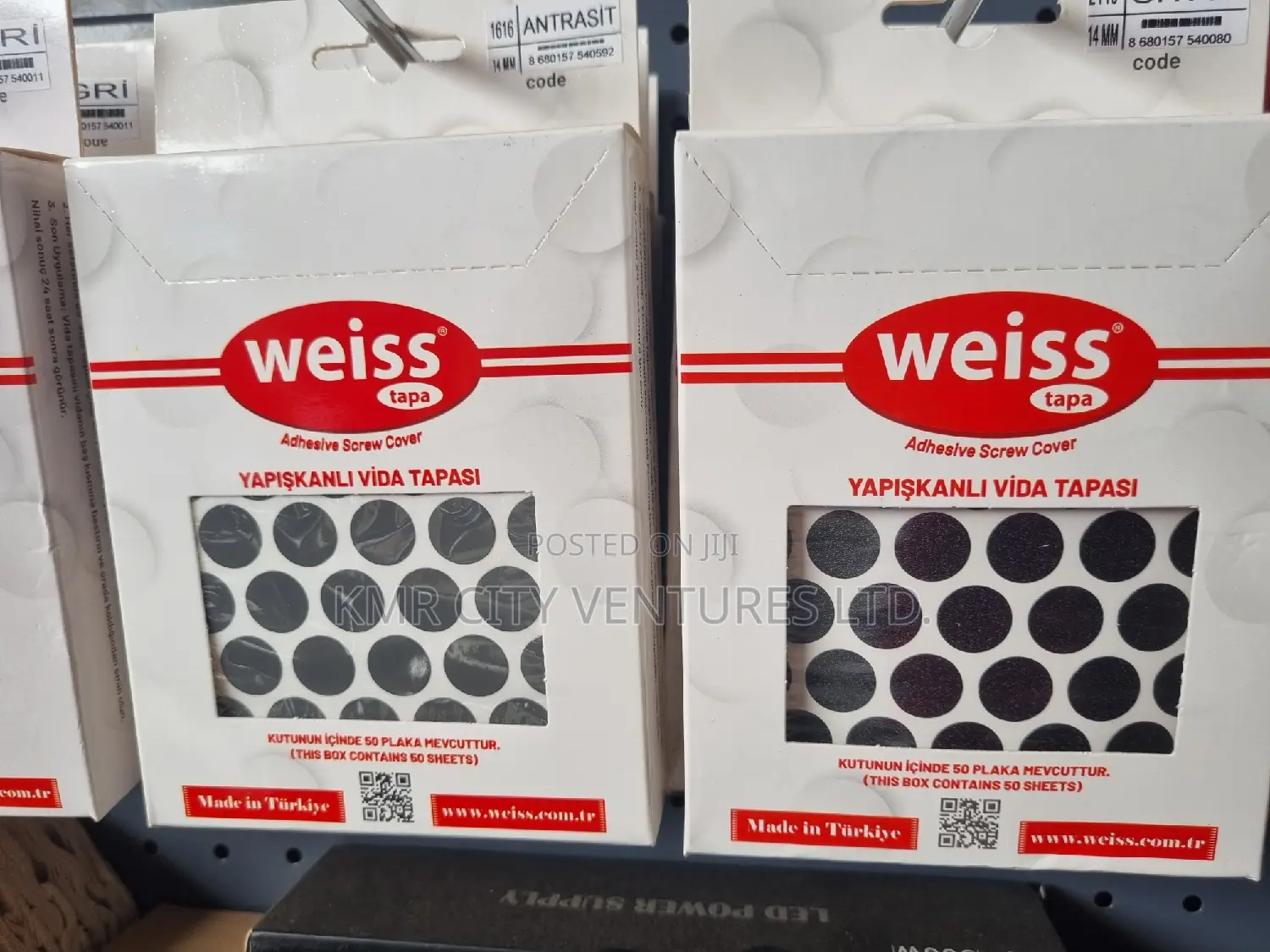 Adhesive Screw Cover (Weiss Tape)