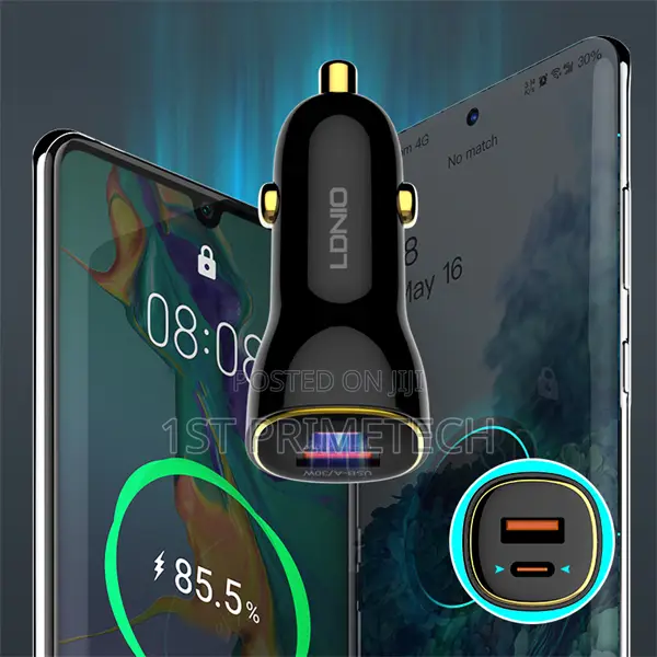Ldnio Pd30w+Qc30w Type-C Car Charger (