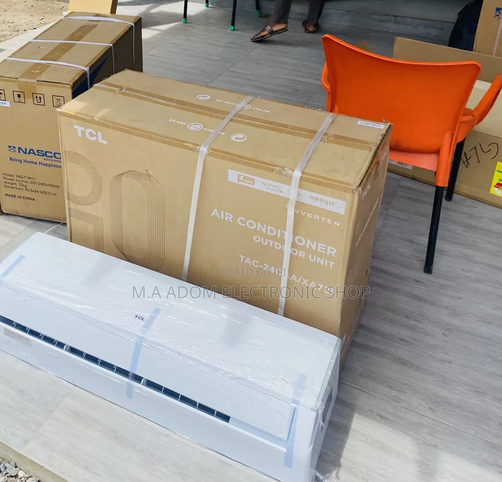 Energy Saving TCL 2.5hp Split Type Inverter Air Conditioner.