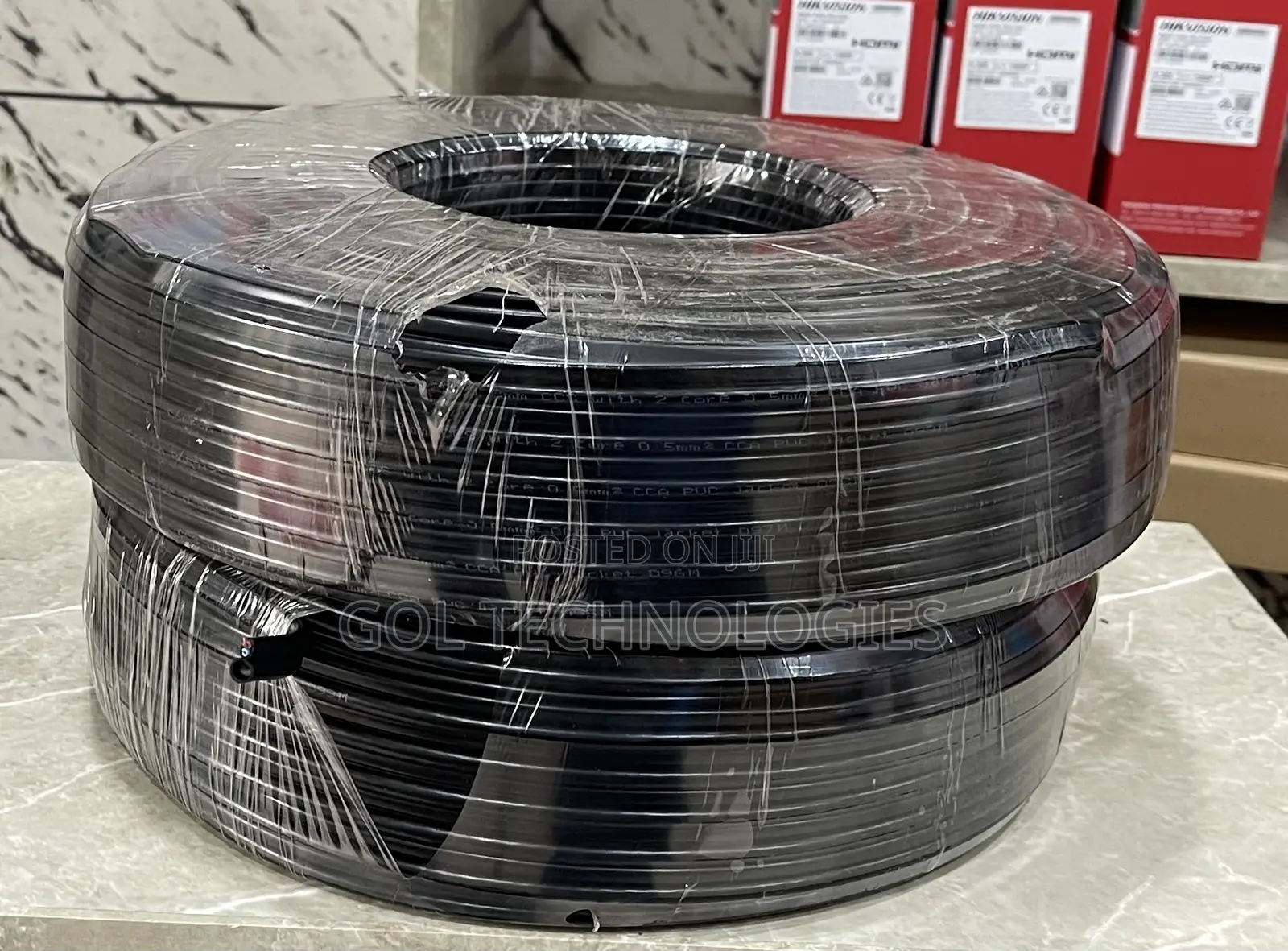 Rg59 100m With Power or Coaxial With Power for CCTV