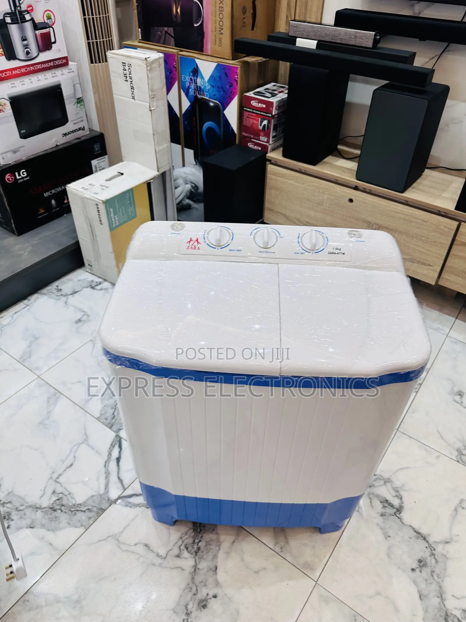 Brand New Design WM Topload 7kg Twintub Zara White