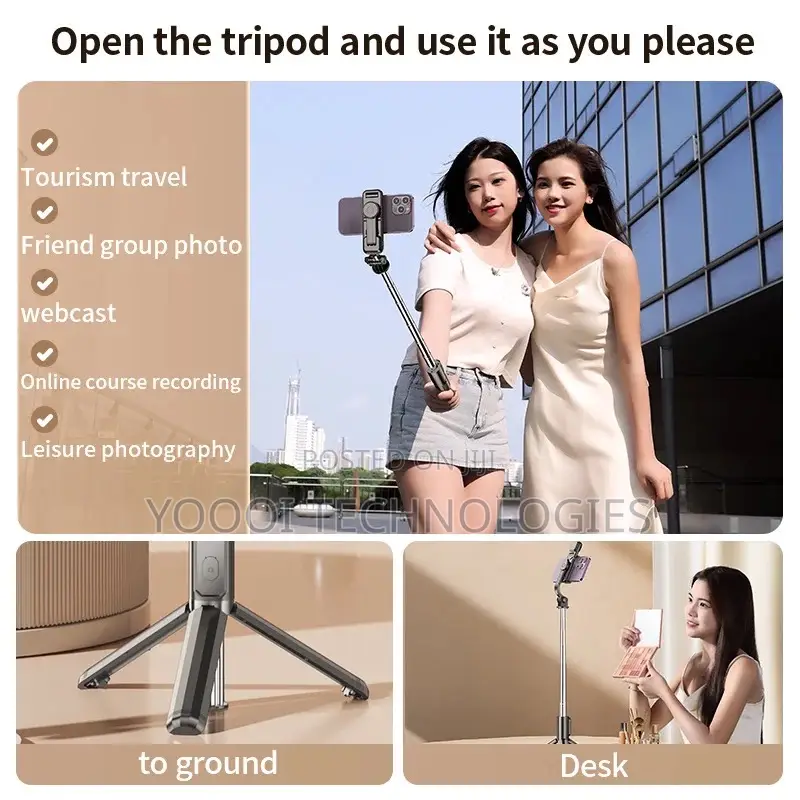 Bluetooth Remote Selfie Stick