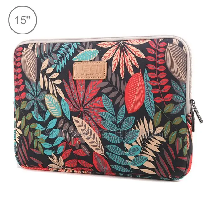 15 Inch Sleeve Case Ethnic Style Multi-Color Zipper Briefcas