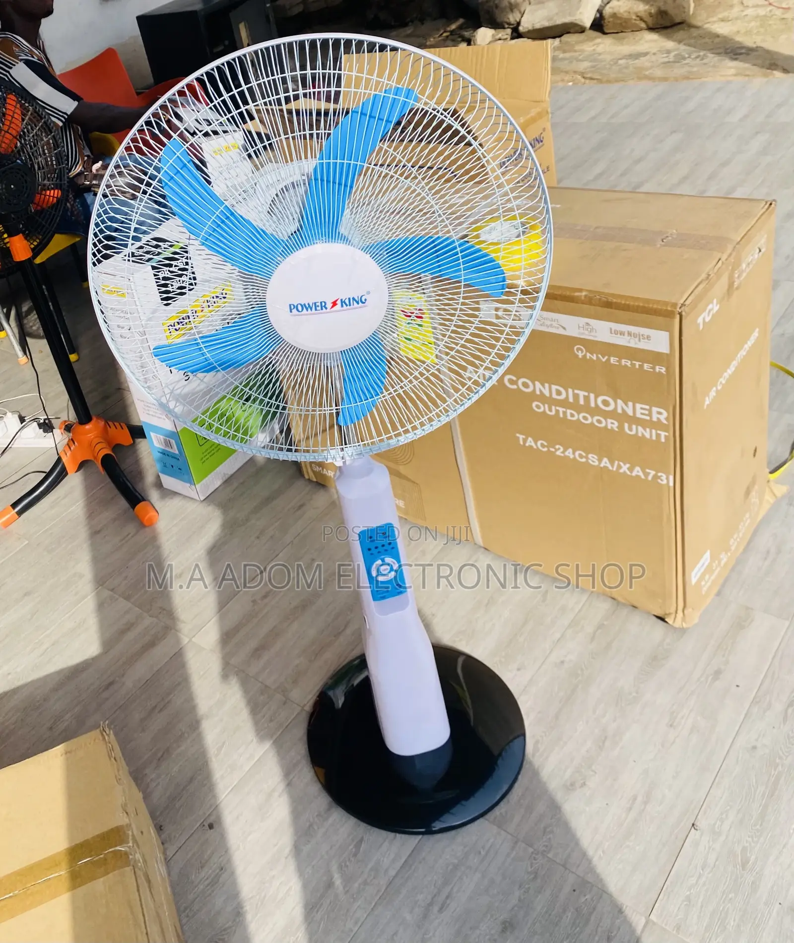 Purchase Quality Power King Rechargeable Standing Fan.