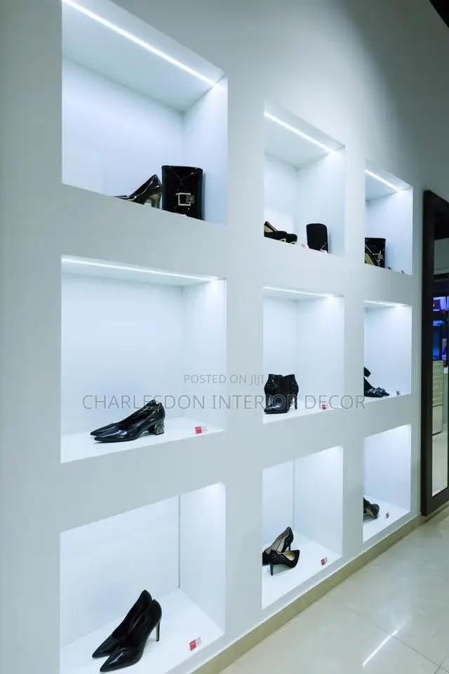 Quality P. O .P Shoe Rack Designer Installation