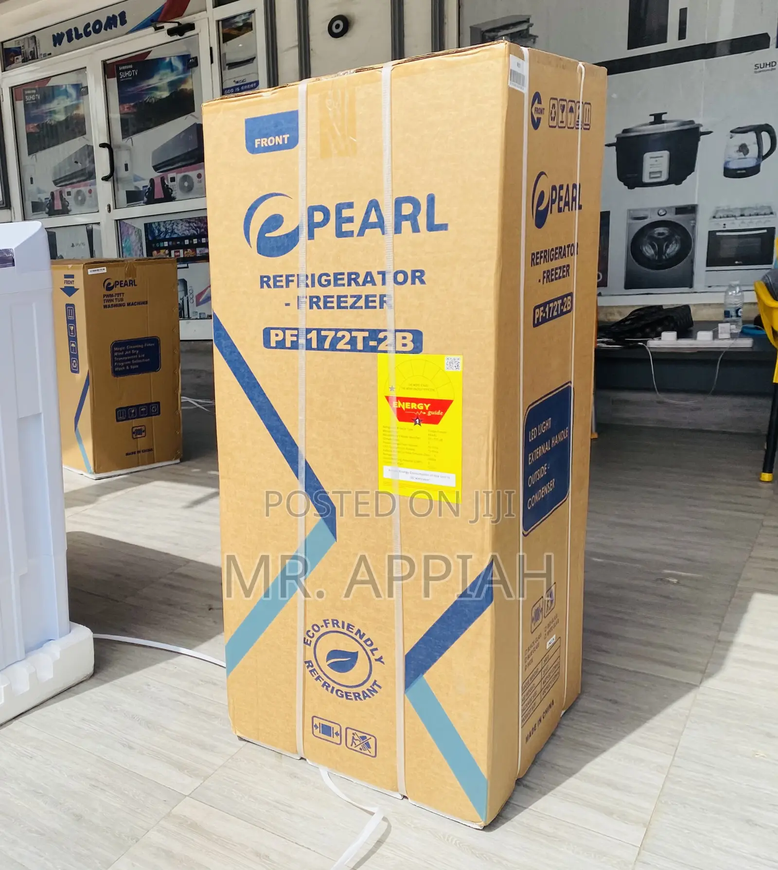 Fast Cooling Pearl Pf-172t-2b 2 Door Electric Fridge.