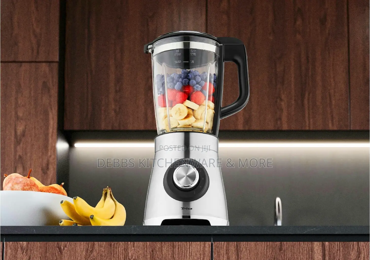 Glass Blender With 6 Blades, 1.75L