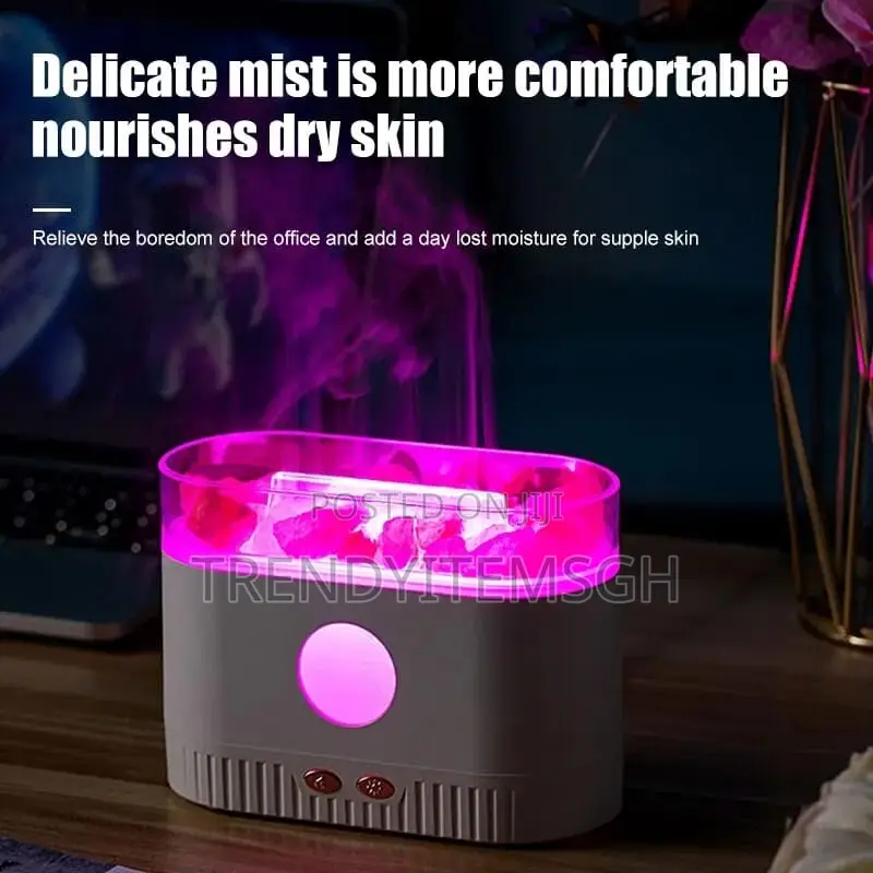 Crystal Salt Stone Flame Aromatic Diffuser