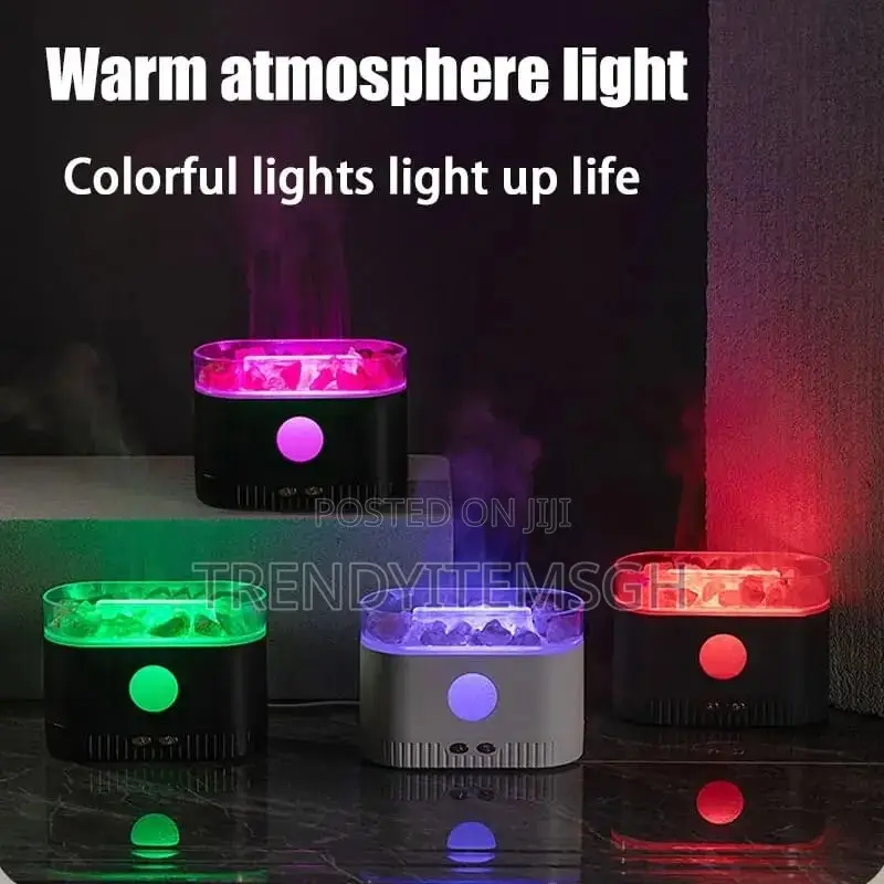 Crystal Salt Stone Flame Aromatic Diffuser