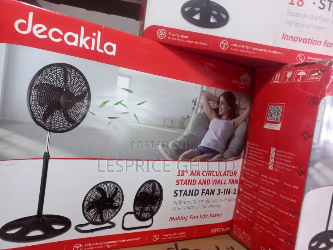 Super Quality//Decakila 18” Standing Fan