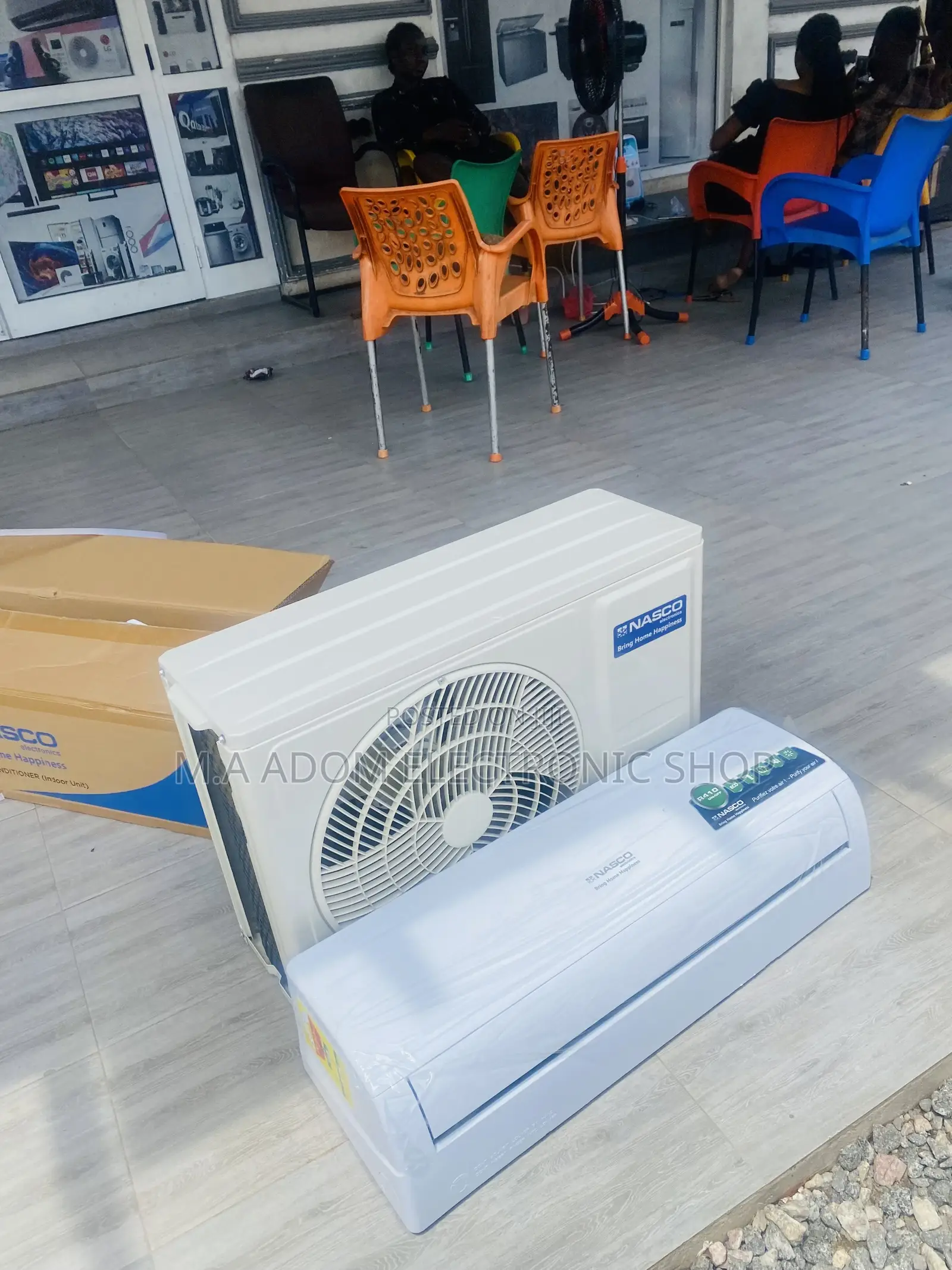 Quality Split Type Nasco 1.5hp Air Conditioner(White)R410.