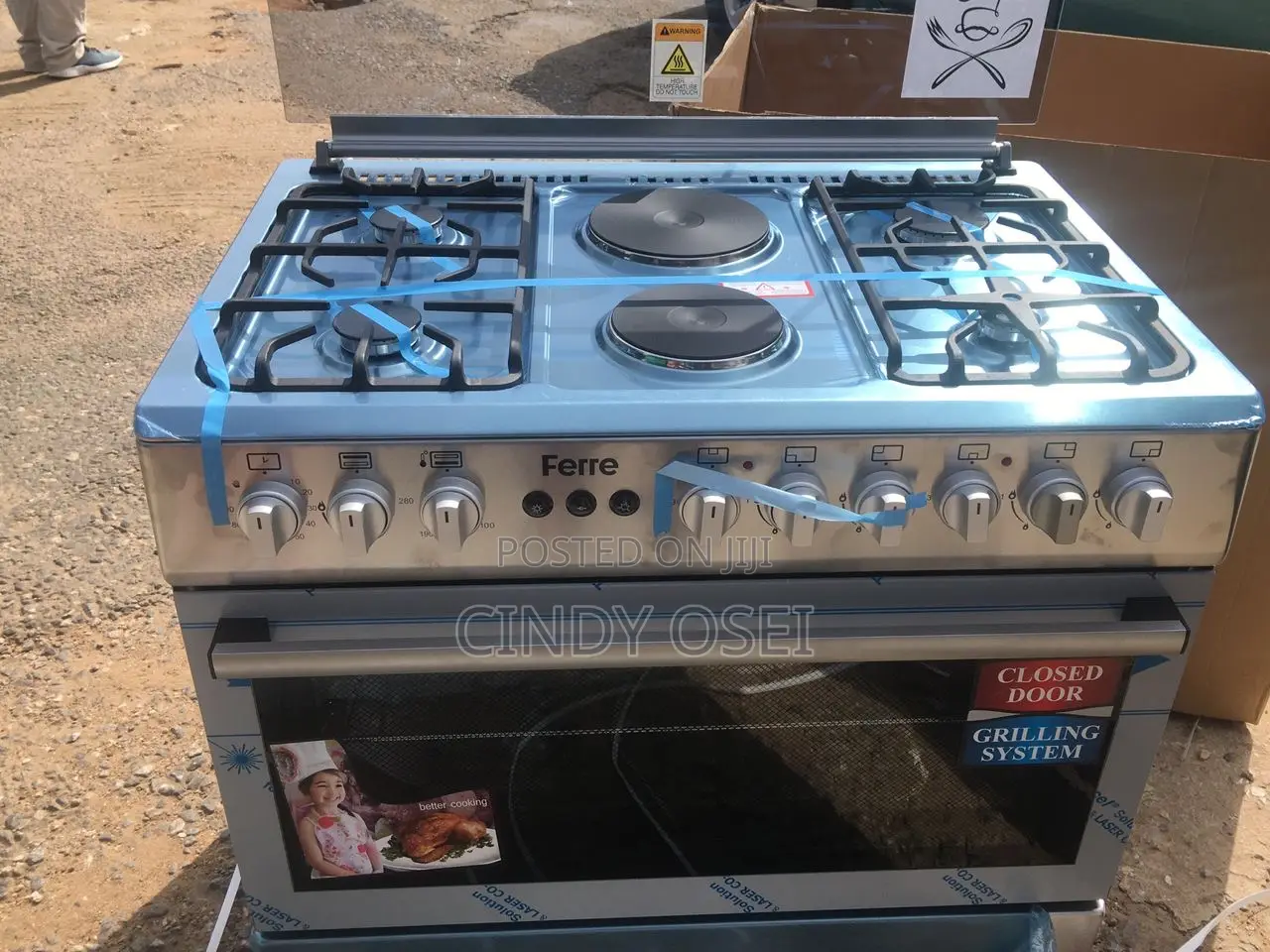Enchanting Ferre 4gas 2electric Gas Cooker With Oven Grill