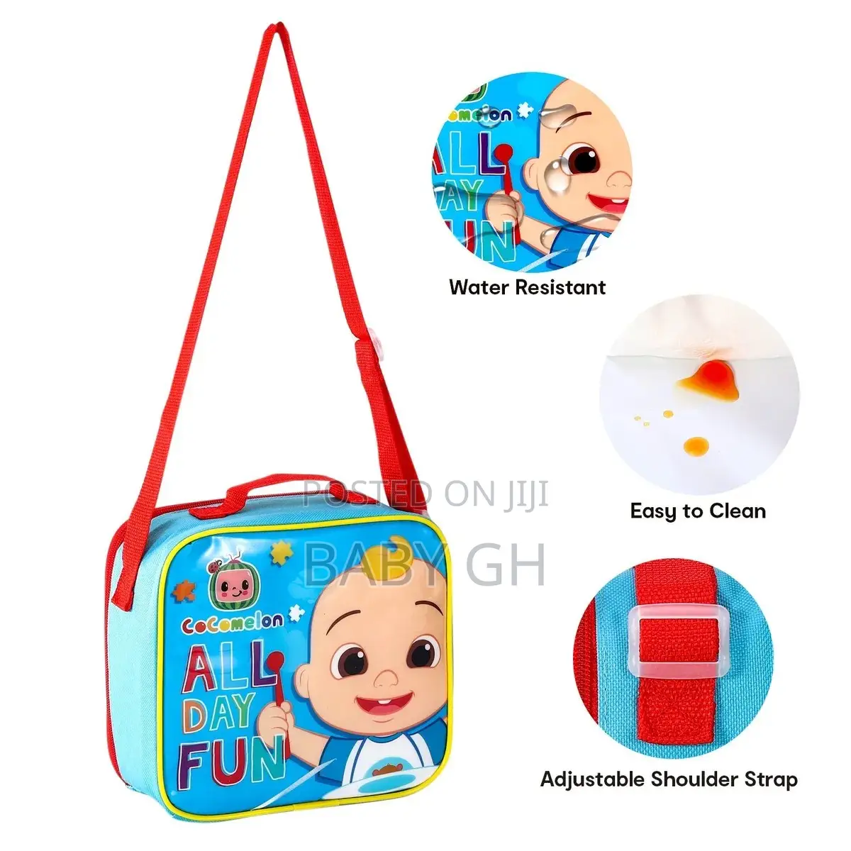 Cocomelon 3 Piece Insulated School Lunch Bag Set