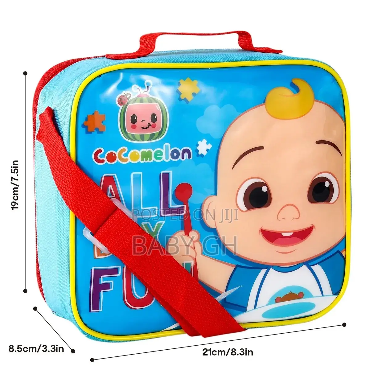 Cocomelon 3 Piece Insulated School Lunch Bag Set